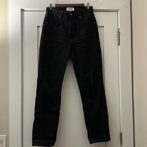 Reformation Black Ultra Hi Rise Straight